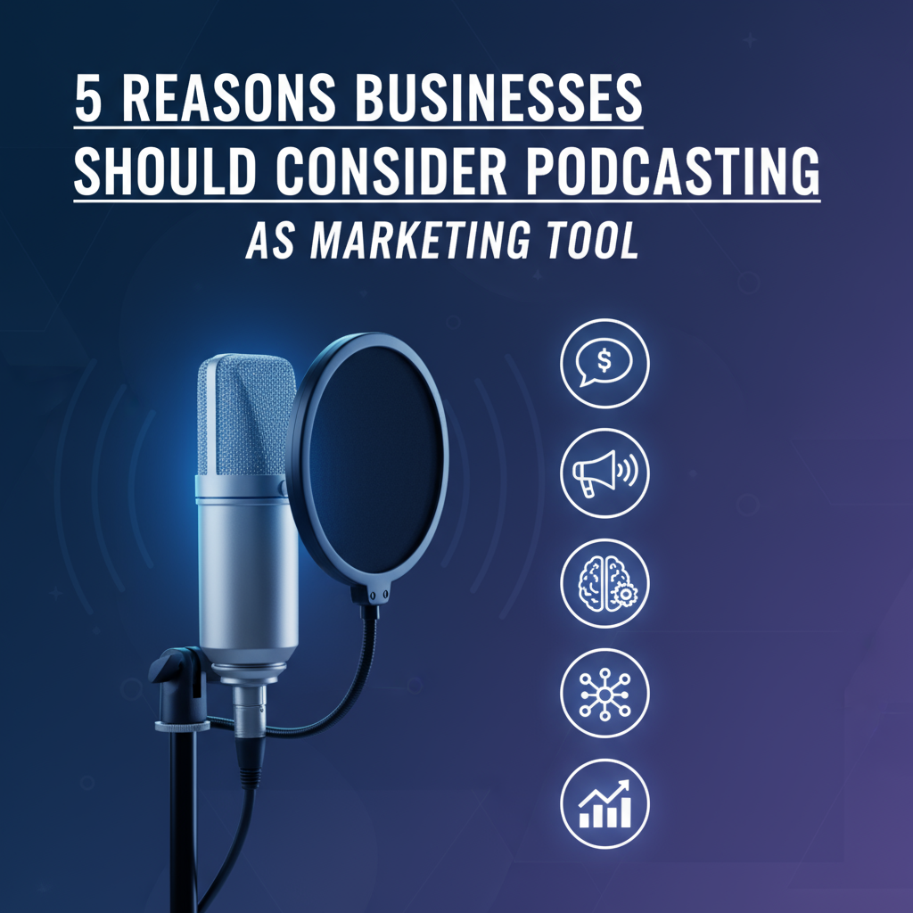 Featured image for article: 5 Reasons Businesses Should Consider Podcasting As a Marketing Tool