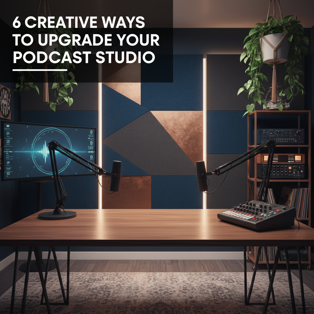 Featured image for article: 6 Creative Ways to Upgrade Your Podcast Studio