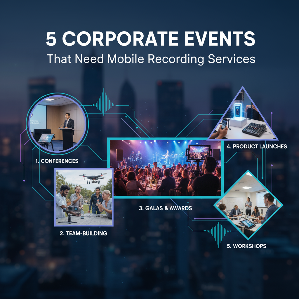 Featured image for article: 5 Corporate Events That Need Mobile Recording Services