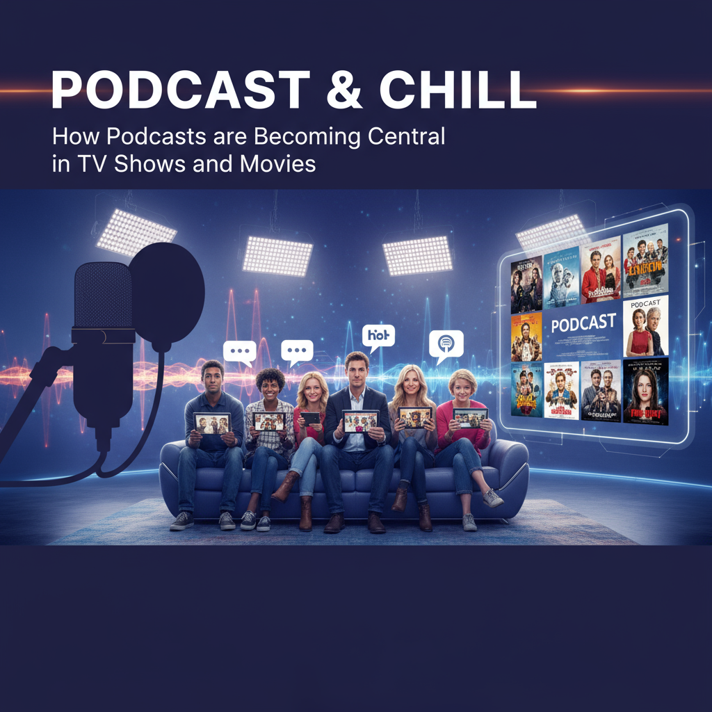Featured image for article: Podcast and Chill: How Podcasts are Becoming Central in TV Shows and Movies